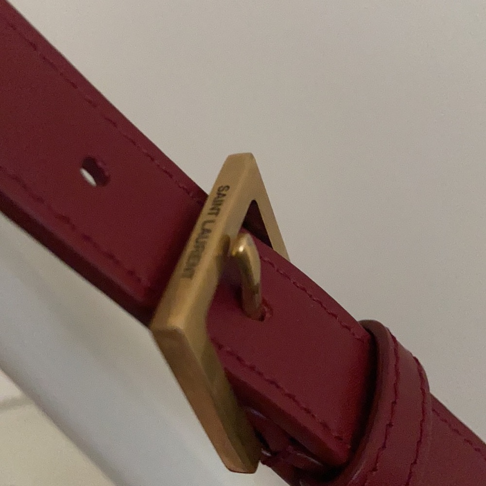 YSL Solferino Medium Shoulder Bag Opyum Red - Picture 10 of 16